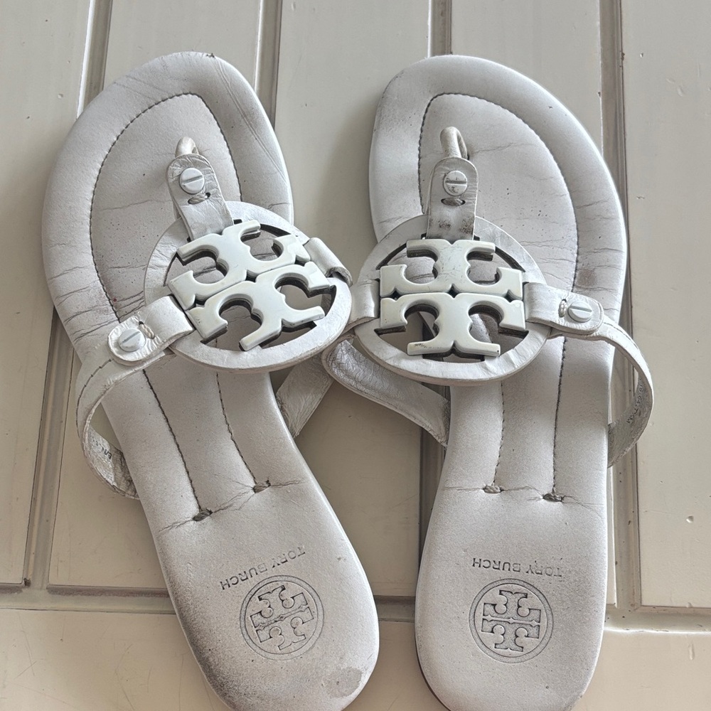 Tory Burch Silver Sandals